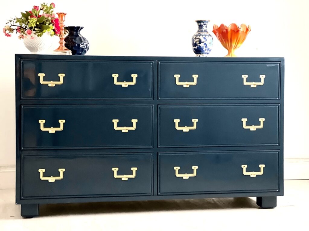 Navy blue dresser