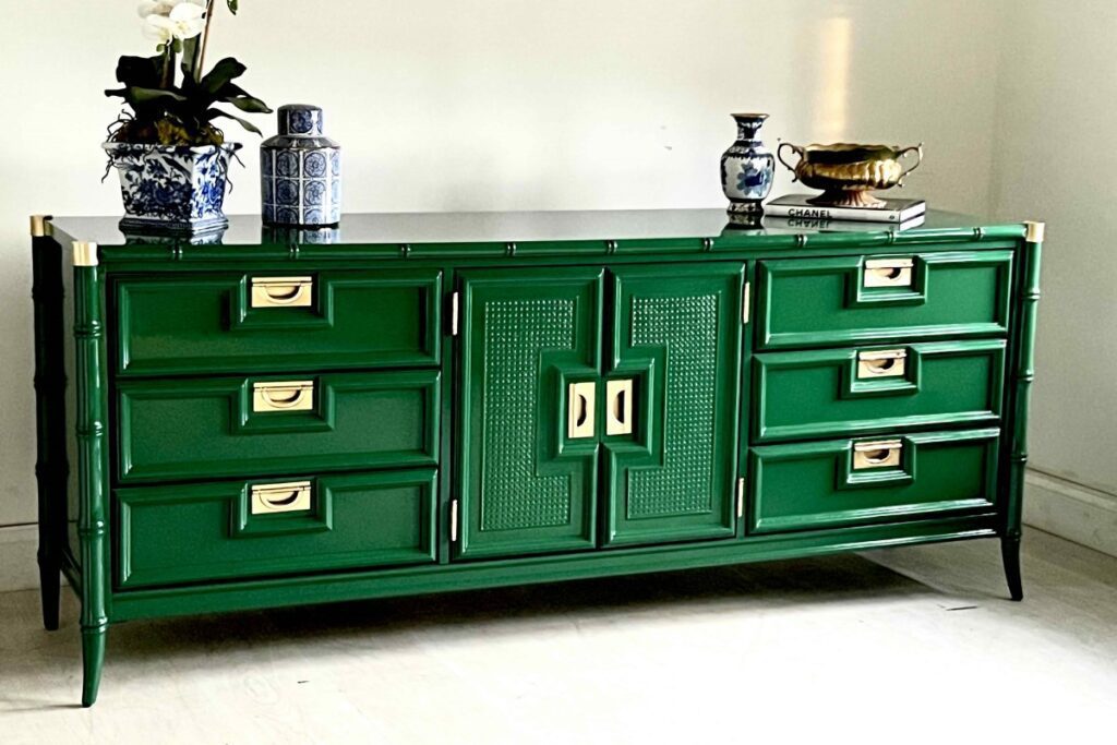 Green Faux Bamboo Furniture