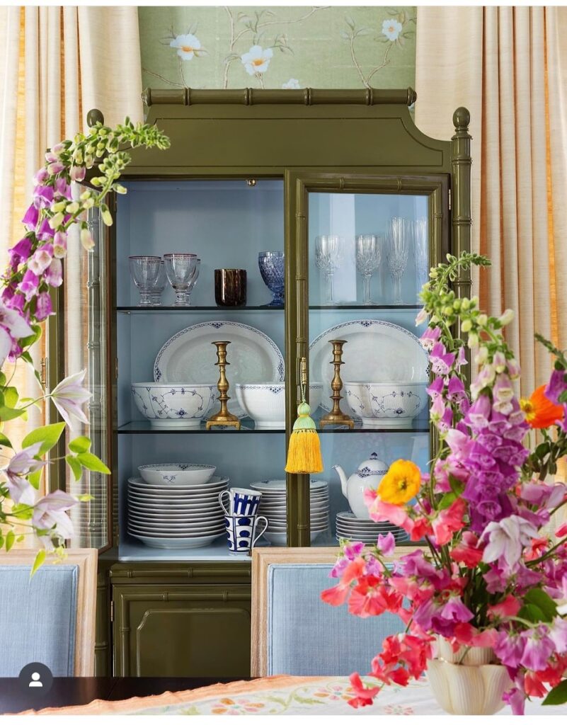 Colorful China Cabinet