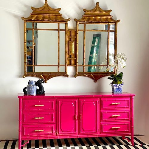 pink laminated furniture
