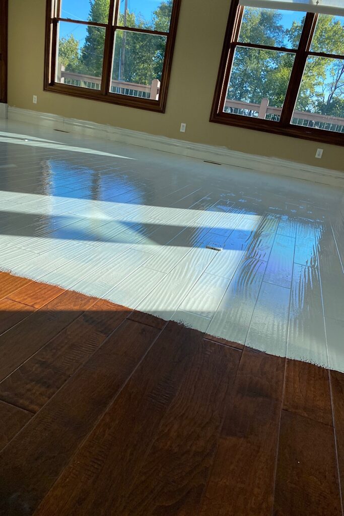 painted wood floors 