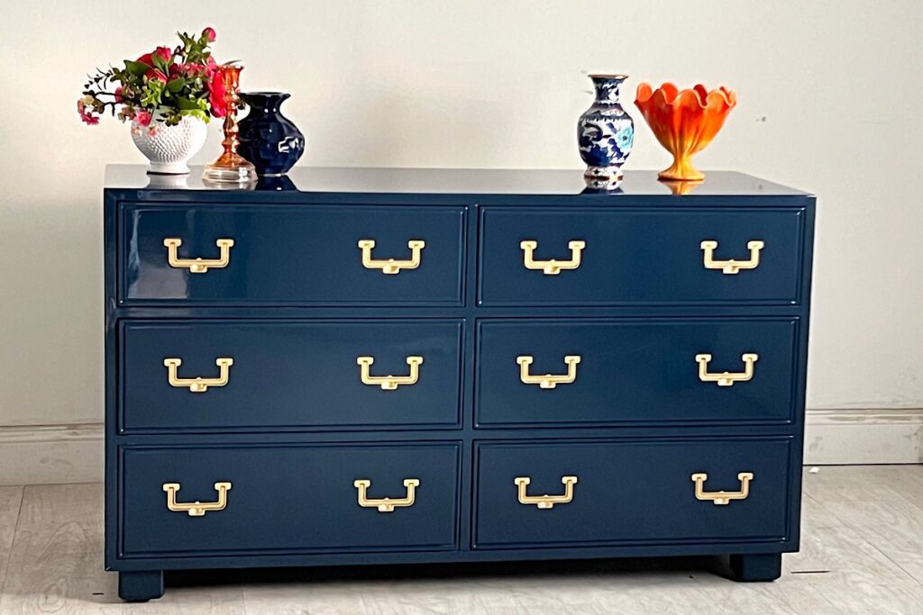 Navy Henredon Artefacts dresser