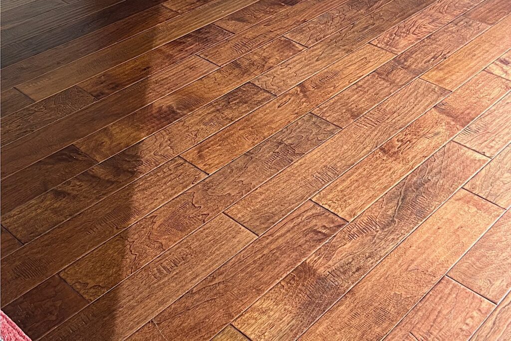 Sun damaged wood floors
