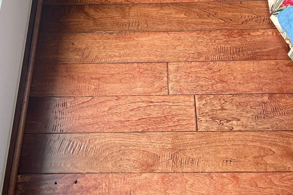 Faded wood floors 