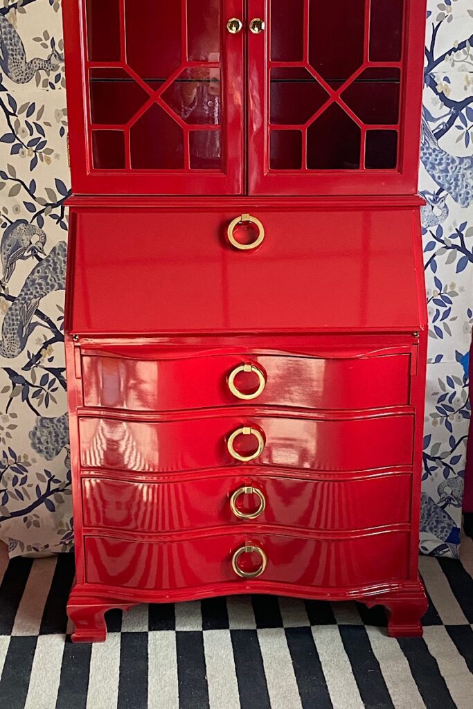 Red secretary cabinet