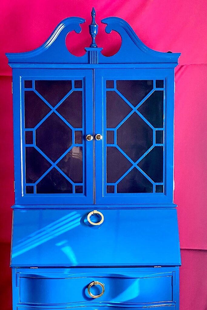 Patriot blue painted secretary desk 