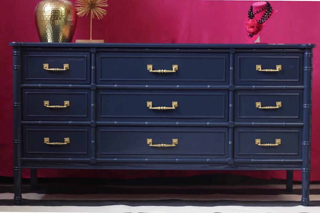 Navy blue Bali Hai dresser