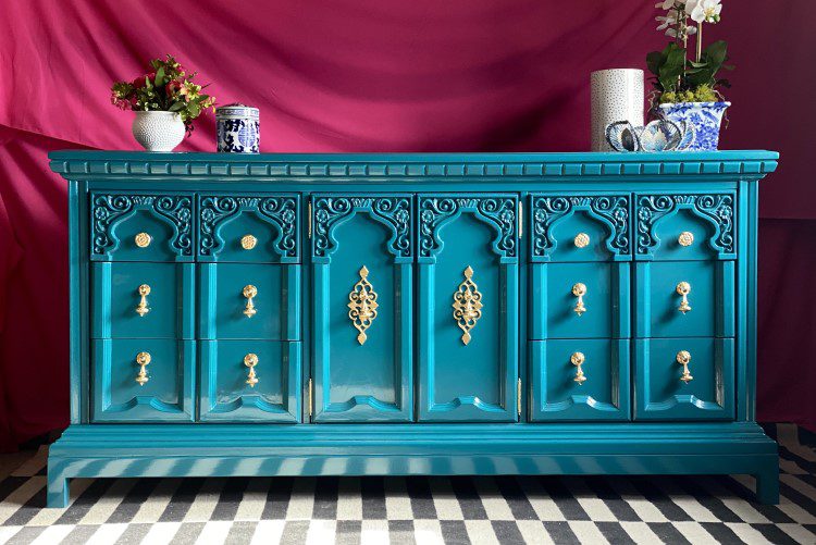 Lacquered Furniture With Aethetic Ornate