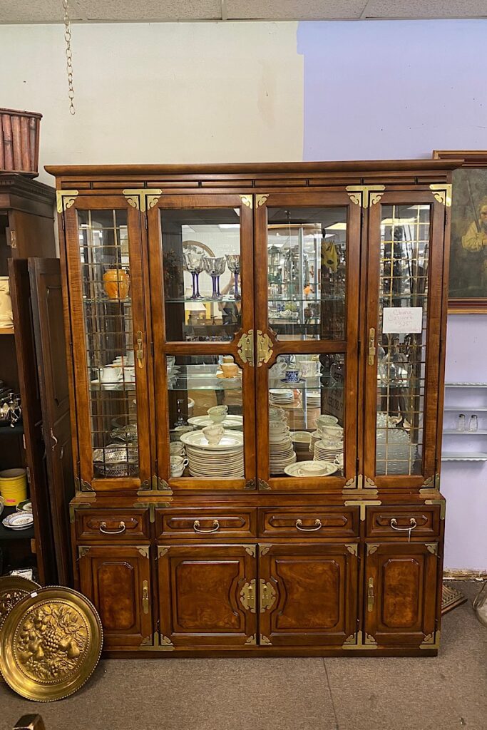 vintage Bernhardt china cabinet