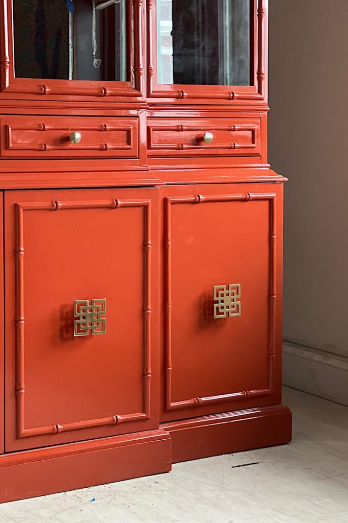 China Cabinet in Orange