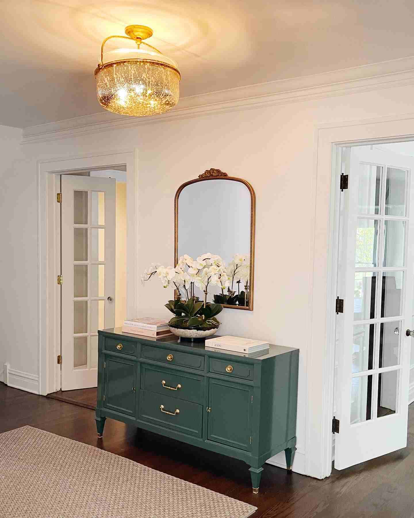 Olive Green Dresser A Perfect Neutral Addition   Olive Dresser In A Room 1 