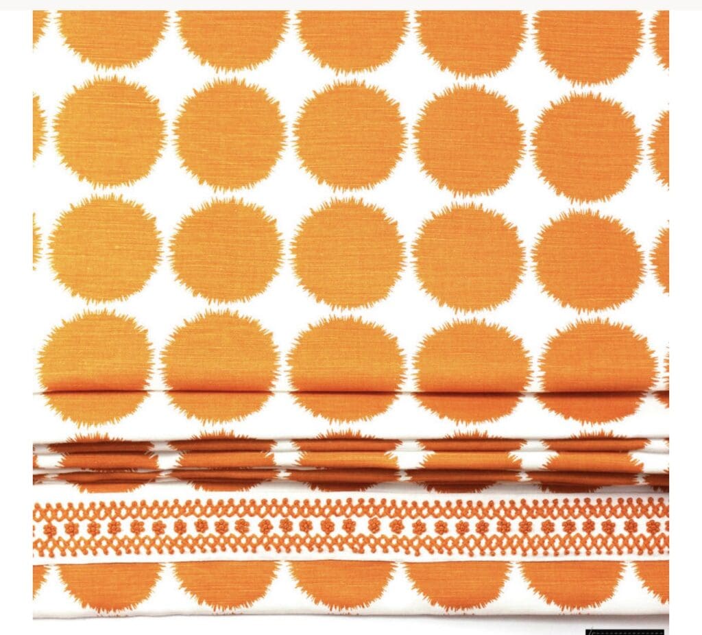 Shcumacher Fuzz in orange curtains 