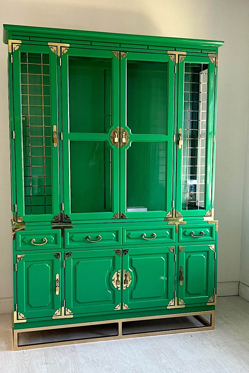 Vintage Glamour - Bernhardt China Cabinet Makeover