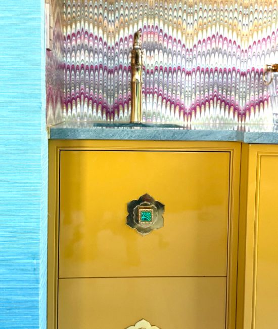 Lotus Backplates in polished brass