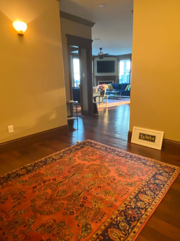 Dark Entryway before installing glass panels 