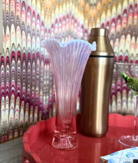 Vintage pink vase from eBay