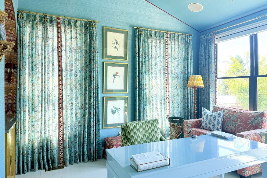 My custom drapes when closed