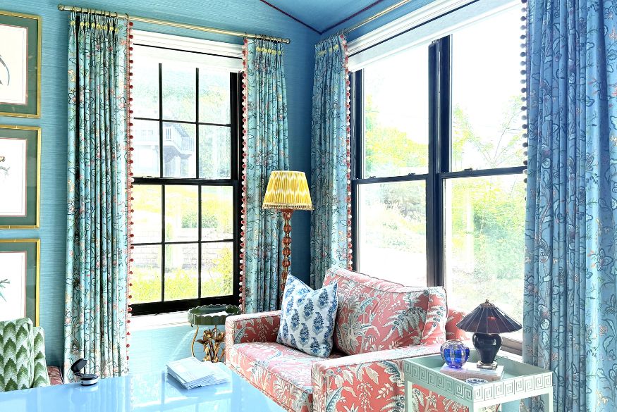 Another view of my custom drapes