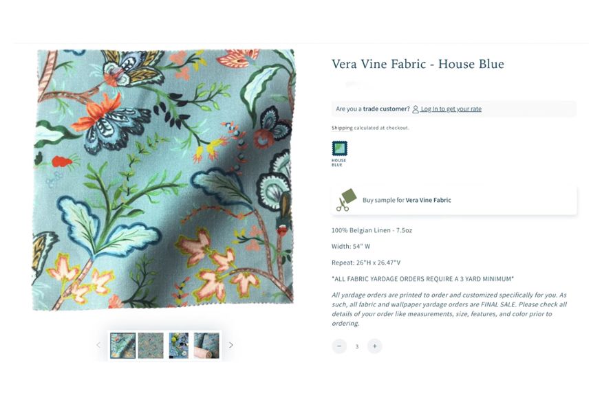 Vera Vine Fabric